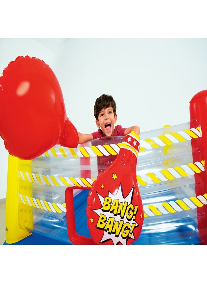 Bestway Inflatable Boxing Ring for Kids with Gloves and Transparent Sides – 226×226×110 cm – Safe & Fun with Repair Patch  - Image 2