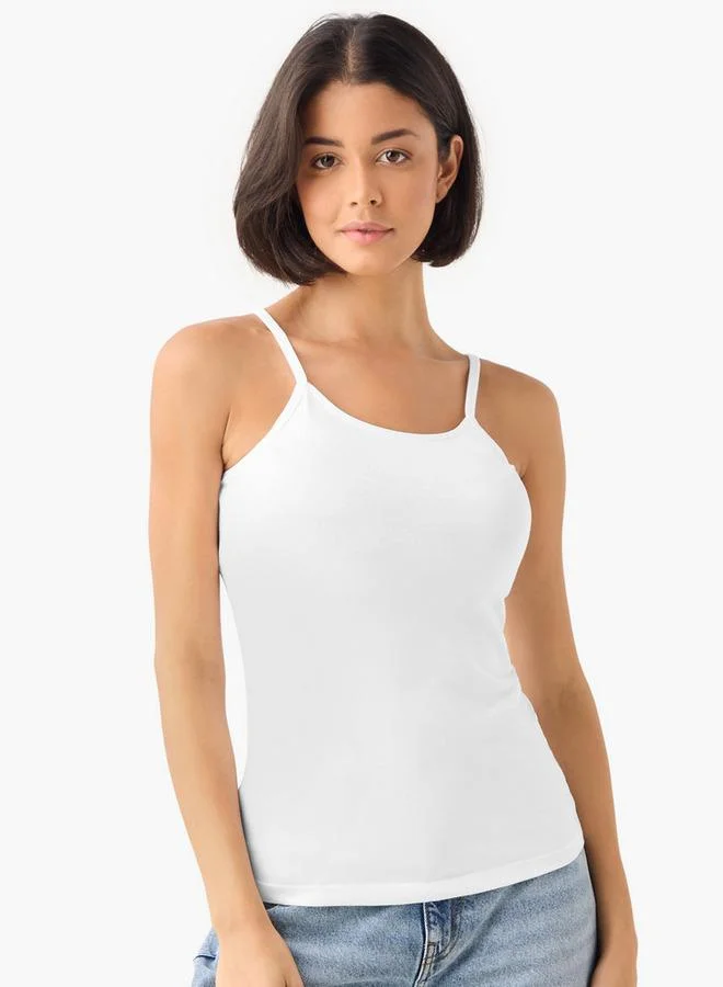 Splash FAV Set of 3 - Camisole with Scoop Neck and Spaghetti Straps