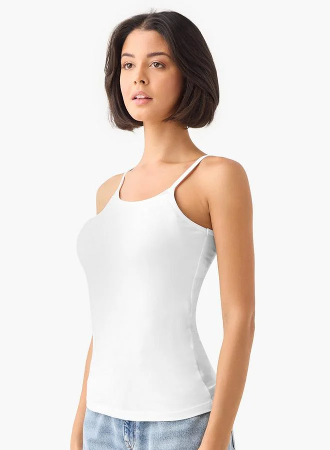 Splash FAV Set of 3   Camisole with Scoop Neck and Spaghetti Straps