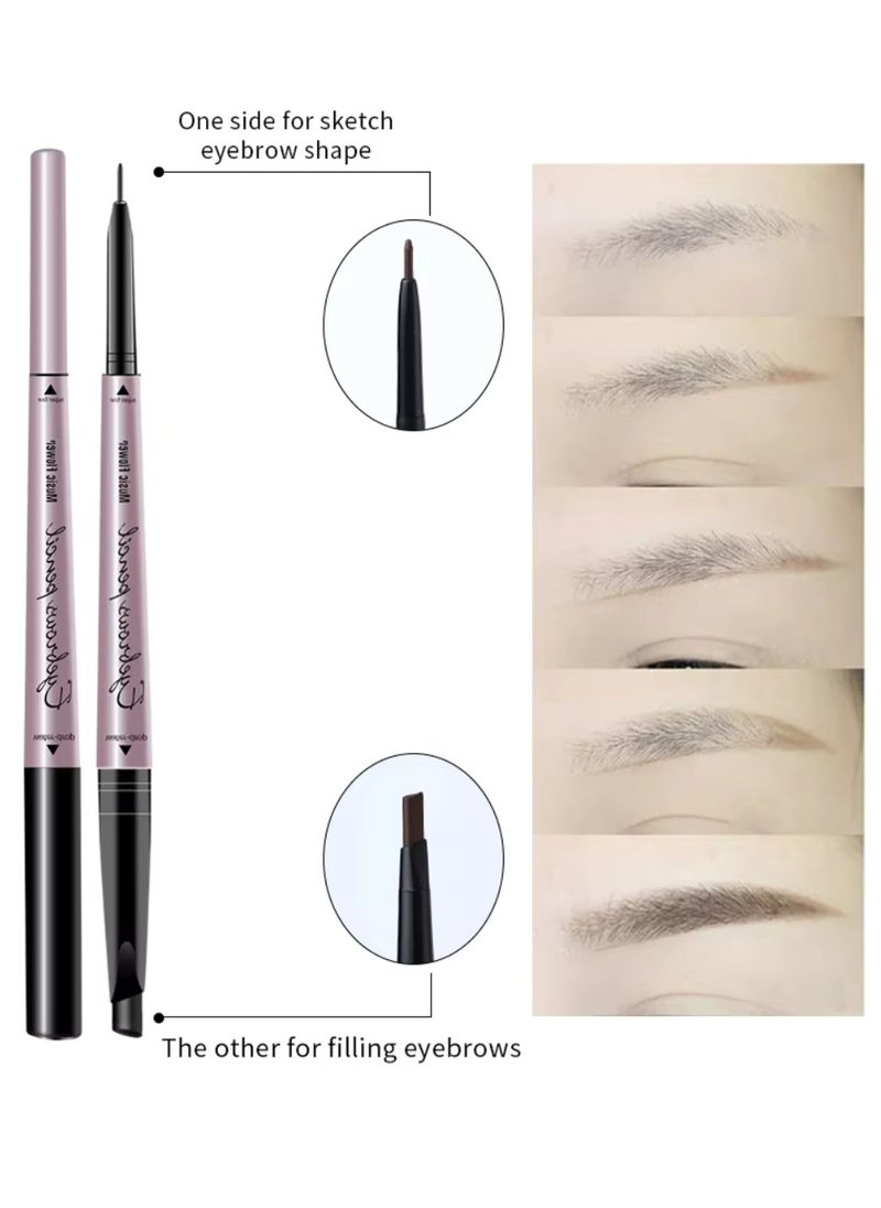 Stereoscopic Eyebrow Pencil Double Ended Eyebrow Pencil Waterproof Natural Brow Enhancing Pen Smudge Proof Long Lasting Eye Makeup Fine Eyebrow Pen Dark Brown - pzsku/ZCF88A141578444448E04Z/45/_/1732188130/ad905035-1c44-46f9-a913-7be686841693