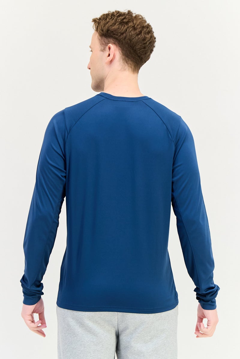 FILA Men Sportswear Fit Long Sleeve Training T-shirt, Teal - Image 4