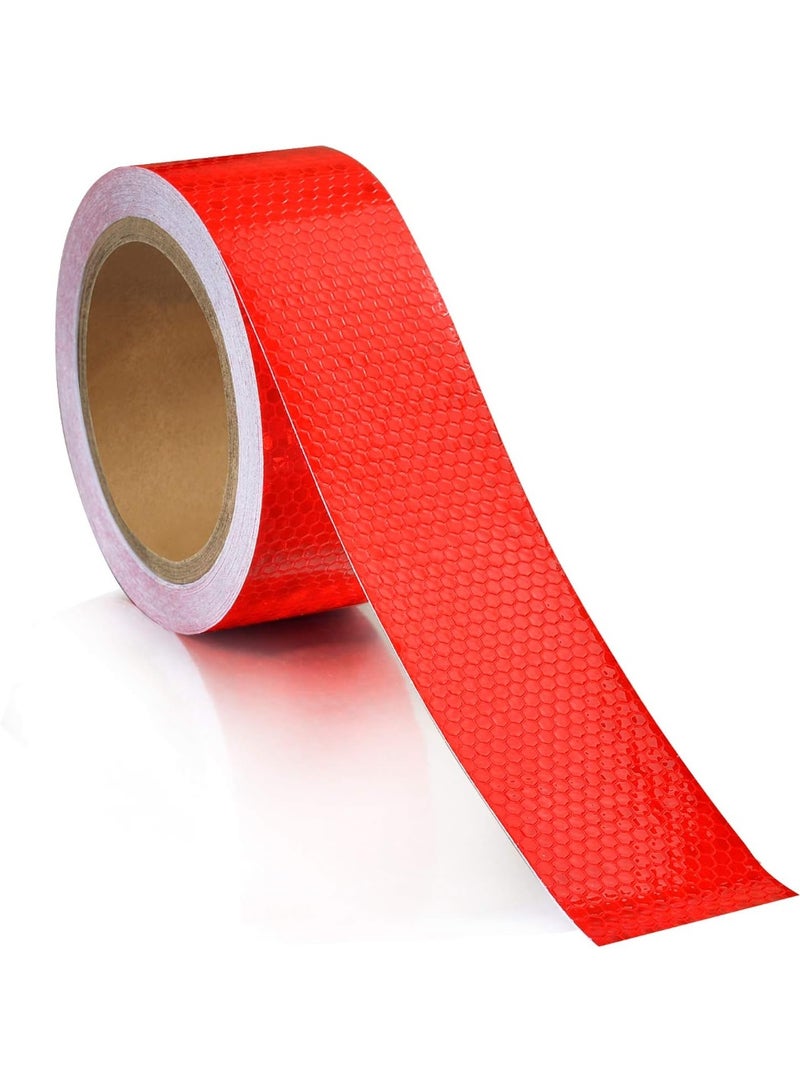 30ft X 2" Reflective Safety Tape Honeycomb for Trailers 2 Inch - Reflector Conspicuity Caution Warning Sticker Stickers High Intensity Waterproof - Image 4