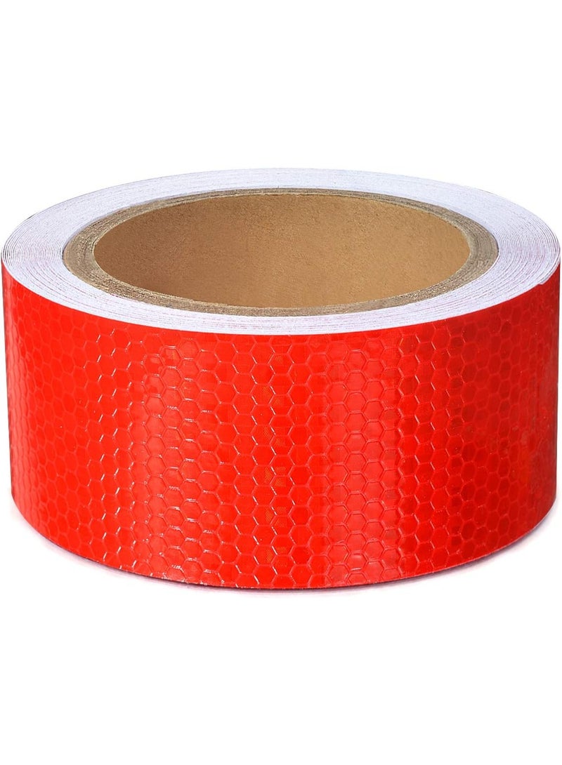 30ft X 2" Reflective Safety Tape Honeycomb for Trailers 2 Inch - Reflector Conspicuity Caution Warning Sticker Stickers High Intensity Waterproof - Image 5