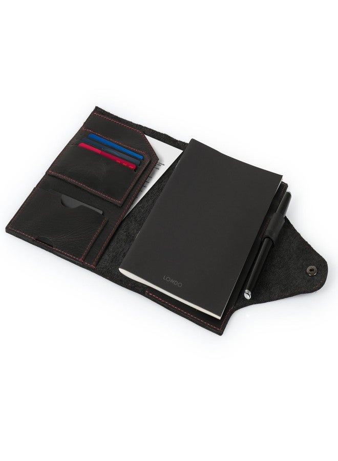 Londo Genuine Leather Portfolio – Padfolio with Notepad & Snap Closure for Business, Office & Travel - Image 5