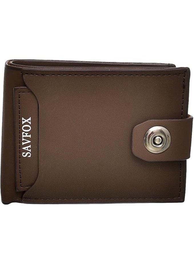 Savox wallet - High-quality synthetic leather - Practical - Brown - Image 2