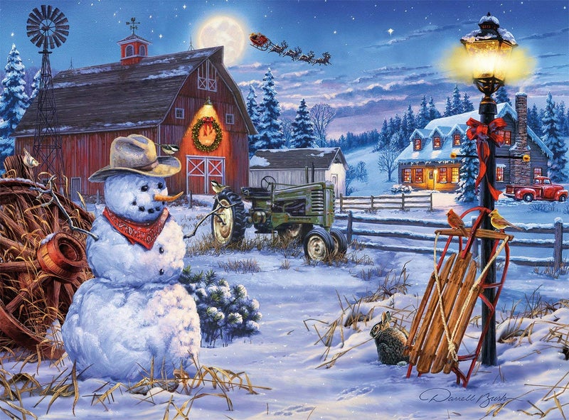 Buffalo Games - Holiday Collection - Darrell Bush - Country Christmas - 1000 Piece Jigsaw Puzzle - Image 2