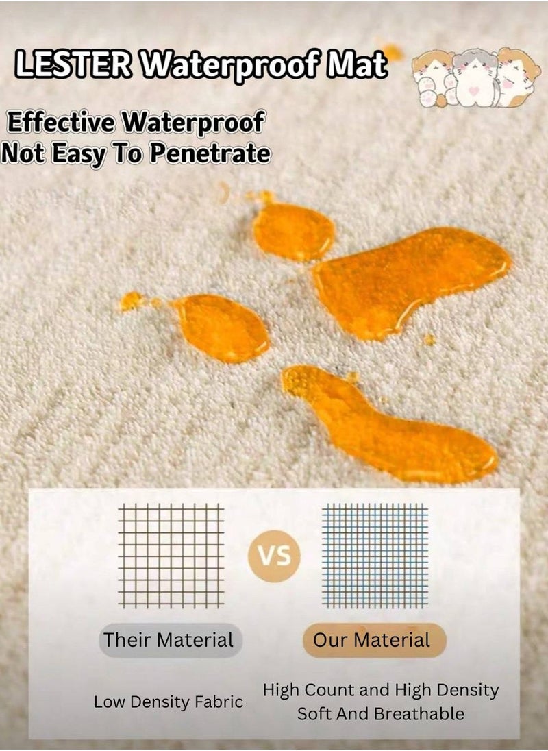 LESTER - LESTER Rug Waterproof Mat, Easy To Clean Carpet, Anti Slip Doormat Cashmere Material Floor Mats Home Decor Set Modern Design  60x160cm - Image 1