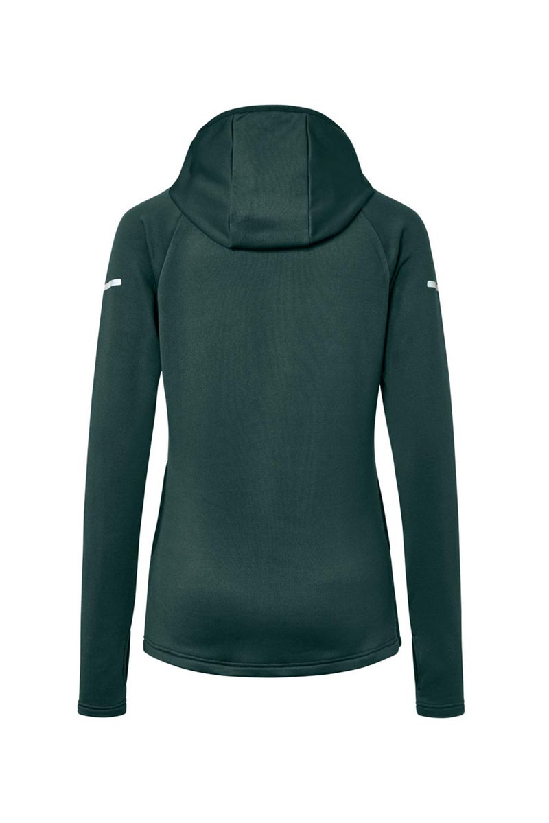 Tchibo Women Sportswear Fit Long Sleeve Thermal Running Jacket, Dark Green  - Image 3