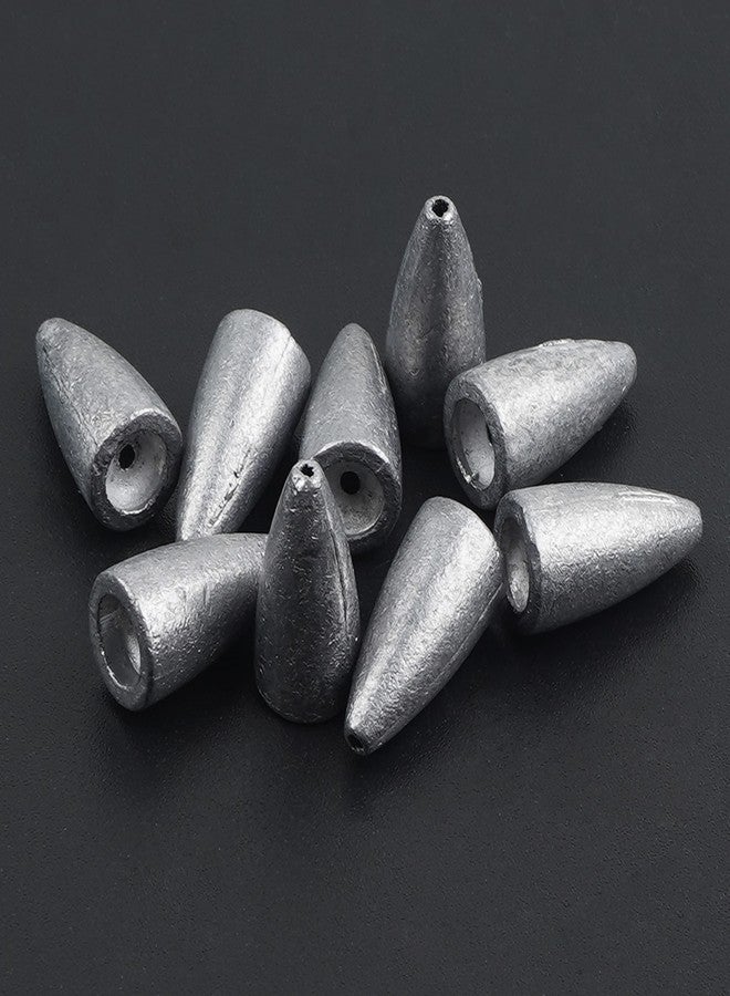 SILANON Bullet Fishing Sinkers Weights Slip Sinkers Kit-29pcs Fishing Worm Weights Assorted Set for Bass Fishing Saltwater - Image 5