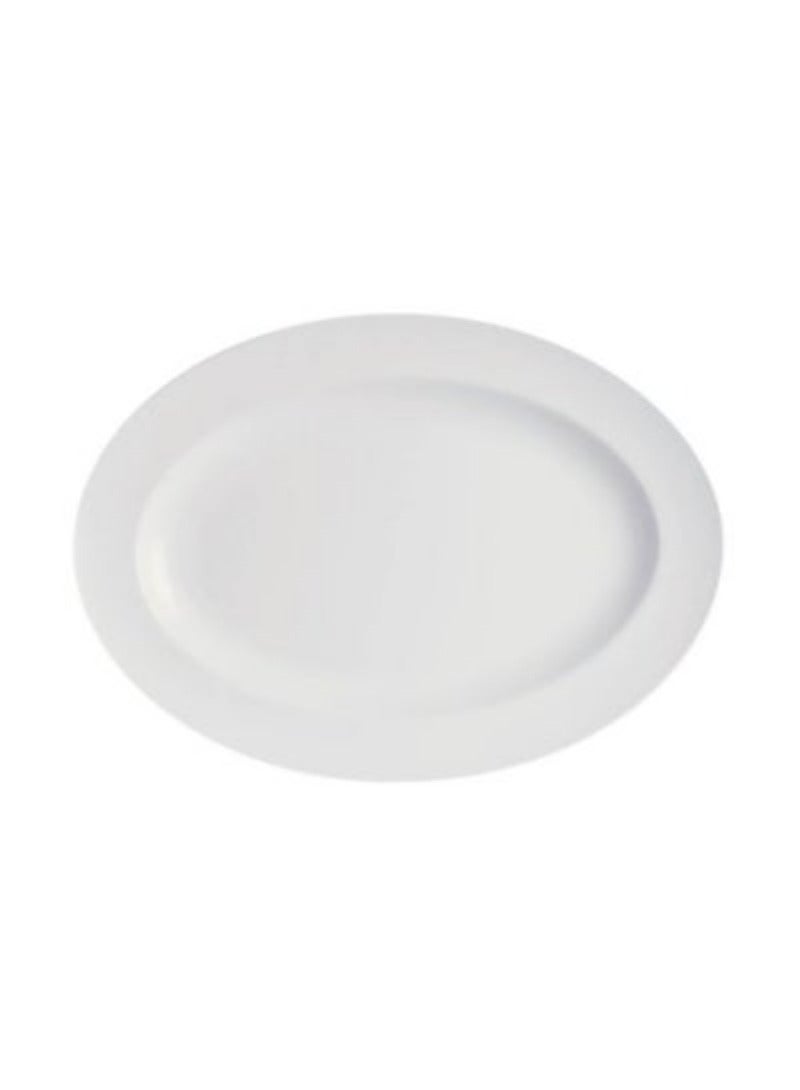 Simple Plus Oval Rim Plate 24Cm (9 1/2")