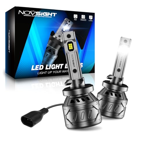 NOVSIGHT 881 LED Fog Light Bulbs - 6500K White 60W 13000LM Bright 889 898 886 896 894 Fog Lights, Plug and Play Fast Cooling Replacement, IP68 Waterproof, Pack of 2 - Image 1