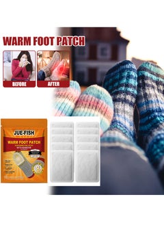 JUE-FISH 20-Pcs Warm Foot Patch Up to 8 Hours of Heat for Heating and Keeping Feet Warm  - Image 2