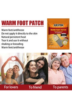 JUE-FISH 20-Pcs Warm Foot Patch Up to 8 Hours of Heat for Heating and Keeping Feet Warm  - Image 5