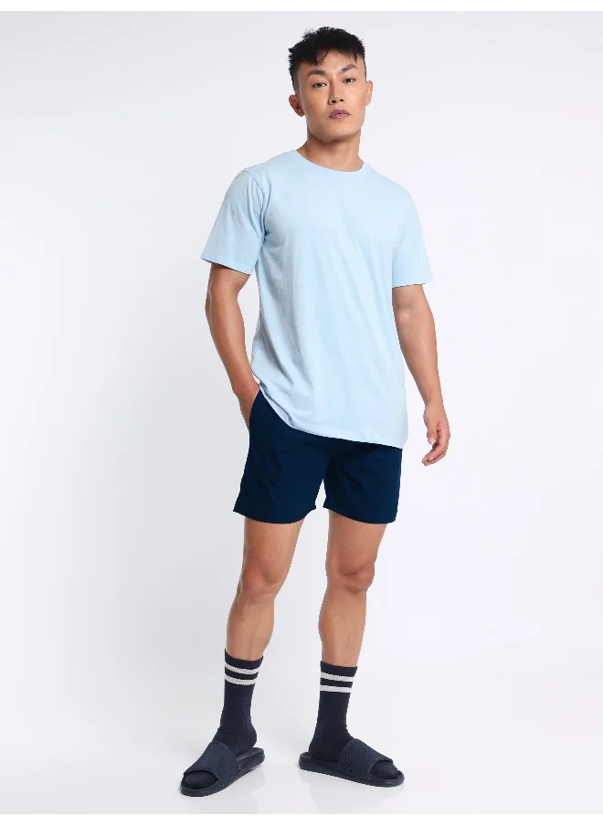 Beyoung Plain Navy Blue Mens Boxer