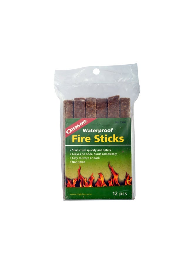 Coghlan's 12-Piece Non-Toxic Quick and Safe Waterproof Fire Sticks Brown 5 x 1 x 3 Inch 7940 - Image 2