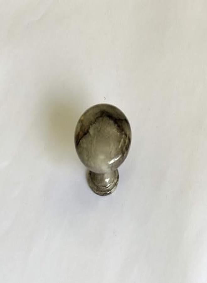 زر مقبض مطبخ وخزانة لون رمادي فاتح متعرق في رمادي غامق المادة المعدنية صناعة تايوان زر حجم كبير - Image 2