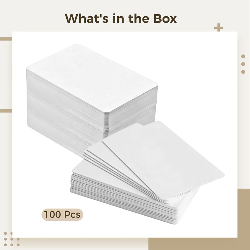100 White Pvc Uid Cards, 13.56Mhz Rewritable, Ideal For Access Control, Compatible With Any System - Image 4