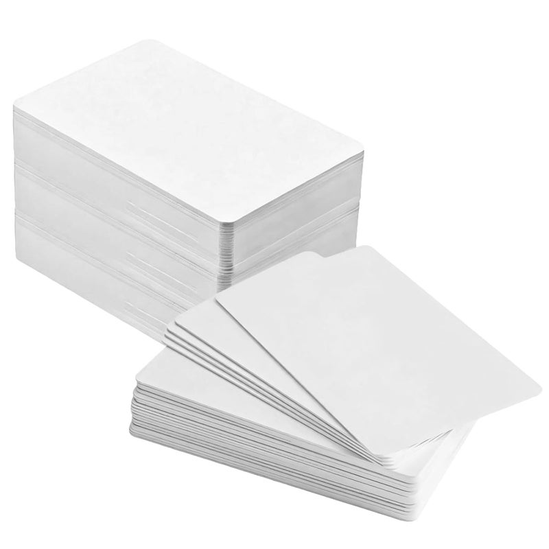 100 White Pvc Uid Cards, 13.56Mhz Rewritable, Ideal For Access Control, Compatible With Any System - Image 1