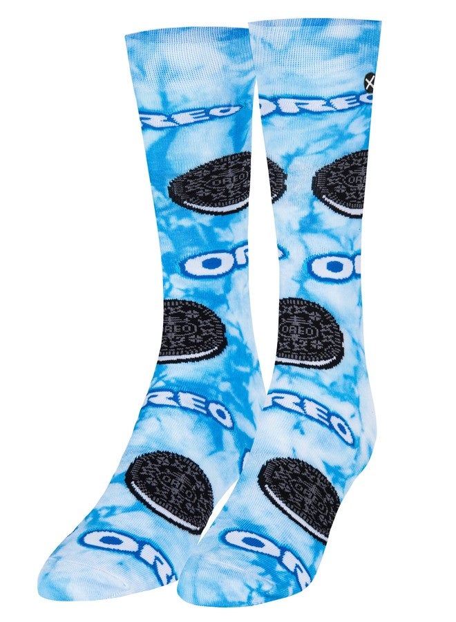 Odd Sox جوارب Odd Sox، بنقشة بسكويت أوريو، وطبعة ربطة العنق المصبوغة، جوارب مضحكة للرجال والنساء، مقاس كبير - Image 1