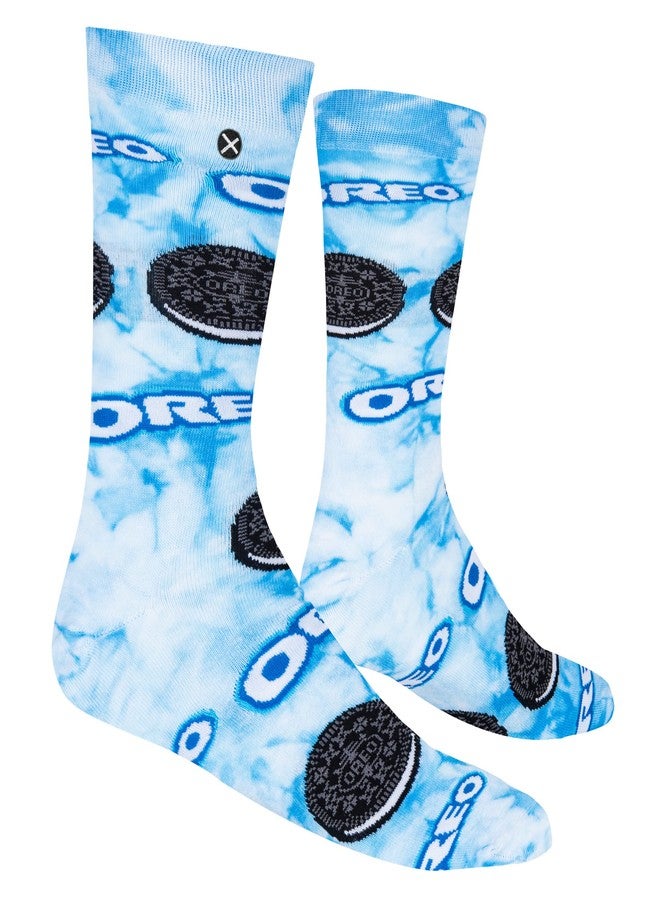 Odd Sox جوارب Odd Sox، بنقشة بسكويت أوريو، وطبعة ربطة العنق المصبوغة، جوارب مضحكة للرجال والنساء، مقاس كبير - Image 3