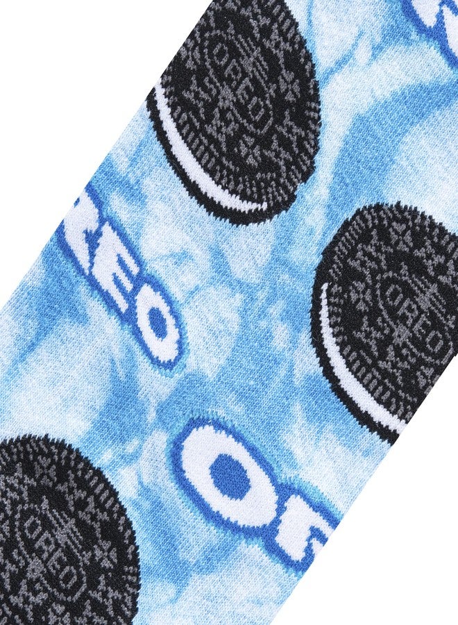 Odd Sox جوارب Odd Sox، بنقشة بسكويت أوريو، وطبعة ربطة العنق المصبوغة، جوارب مضحكة للرجال والنساء، مقاس كبير - Image 4