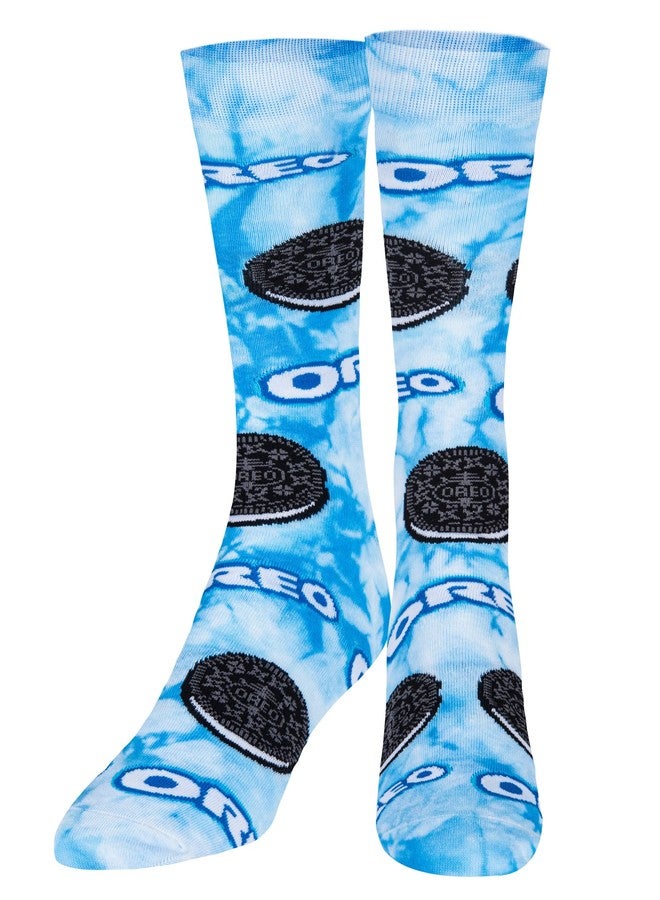 Odd Sox جوارب Odd Sox، بنقشة بسكويت أوريو، وطبعة ربطة العنق المصبوغة، جوارب مضحكة للرجال والنساء، مقاس كبير - Image 2