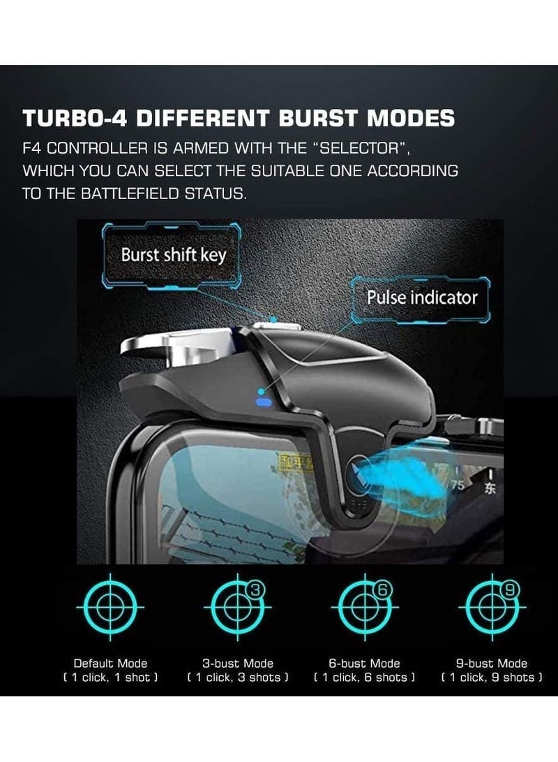 PUBG Mobile Triggers with cooling fan,PUBG Mobile Phone Game Controller with cooler for PUBG/Fortnite/Call of Duty, with Rgb Light, for Android and iOS Phone - Image 2