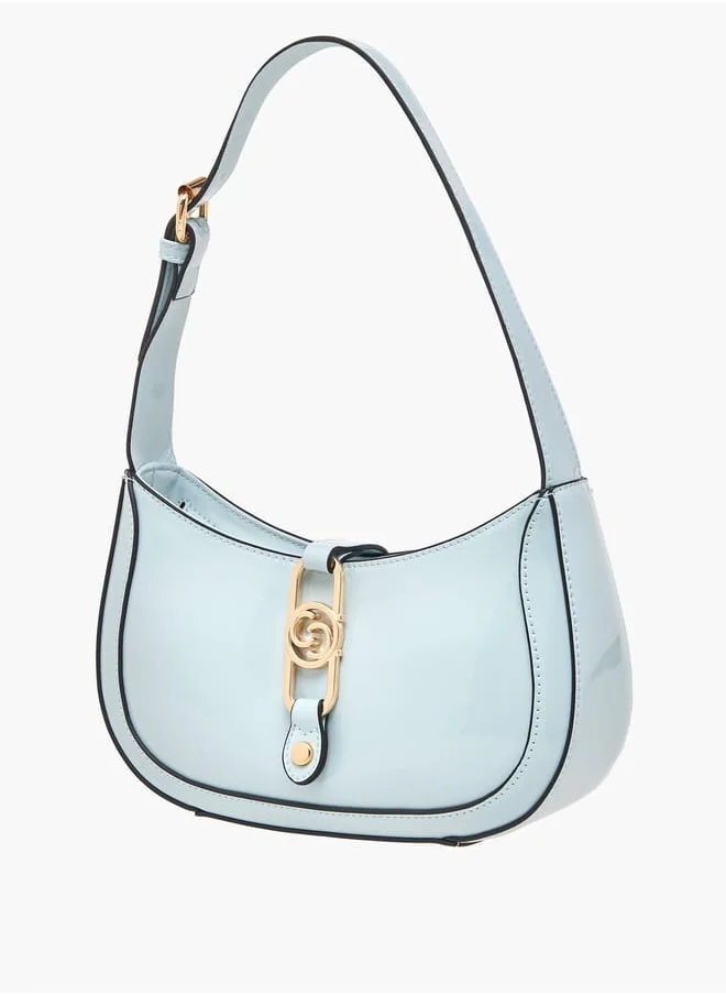 سيليست Women Solid Shoulder Bag with Adjustable Handle and Zip Closure