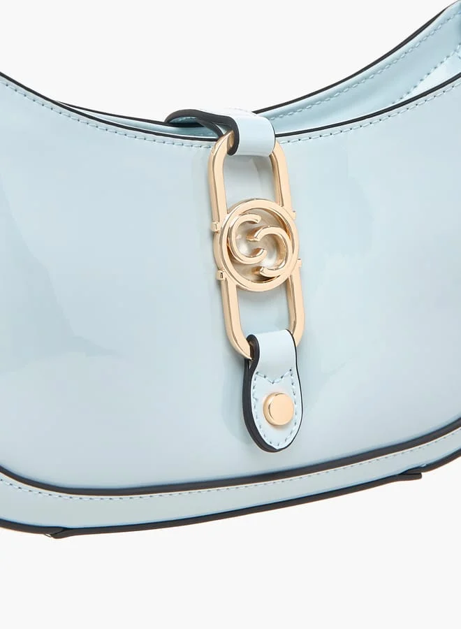 Celeste Women Solid Shoulder Bag with Adjustable Handle and Zip Closure