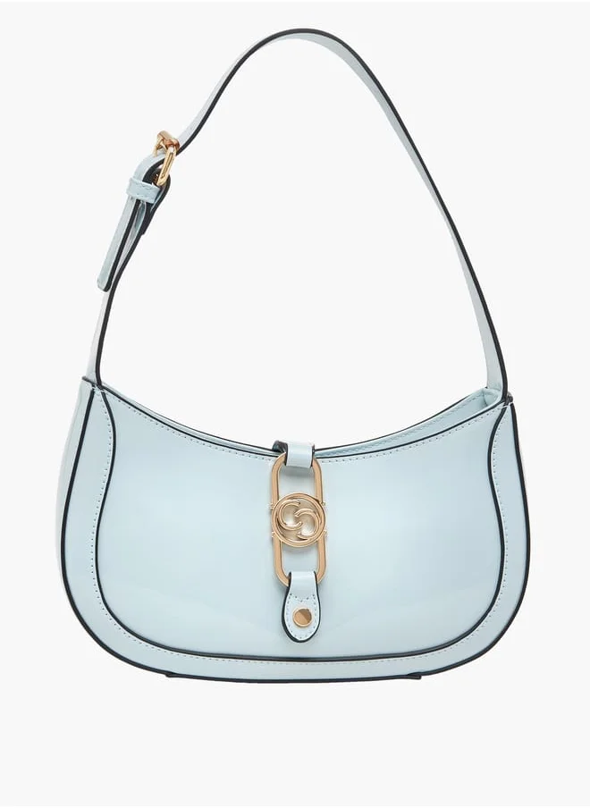سيليست Women Solid Shoulder Bag with Adjustable Handle and Zip Closure