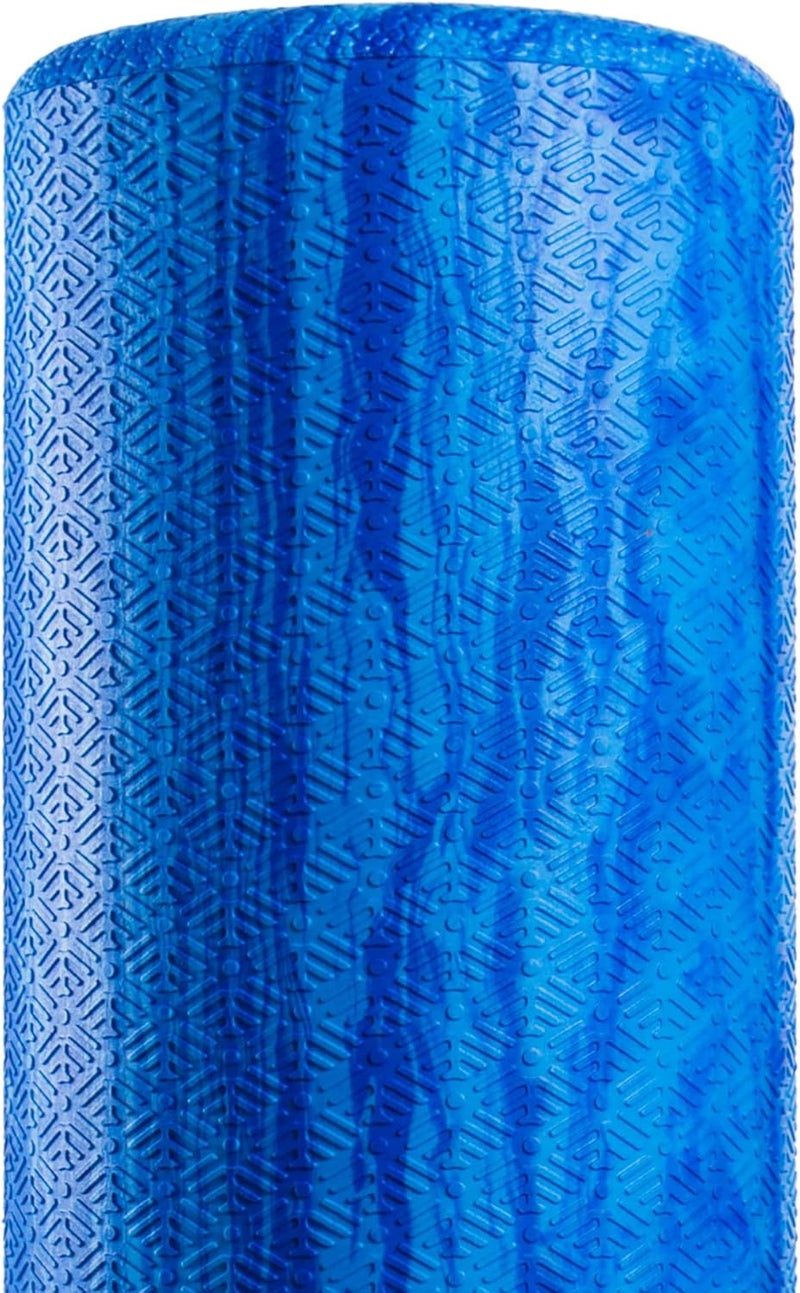 OPTP PRO-Roller Soft Density Foam Roller – Low Density Soft Foam Roller for Physical Therapy, Pilates, Yoga Foam Roll Exercises, and Muscle Recovery - Blue 18" x 6" - Image 5