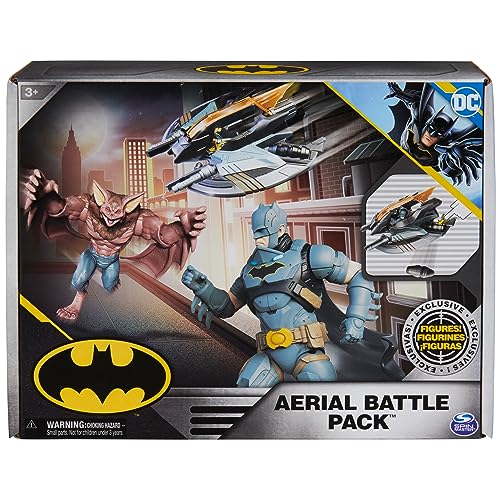DC Comics, Batman Aerial Battle Pack (Amazon Exclusive), Batwing Vehicle, 4-inch Batman & Man-Bat Action Figure, Super Hero Kids Toys for Boys & Girls - Image 2