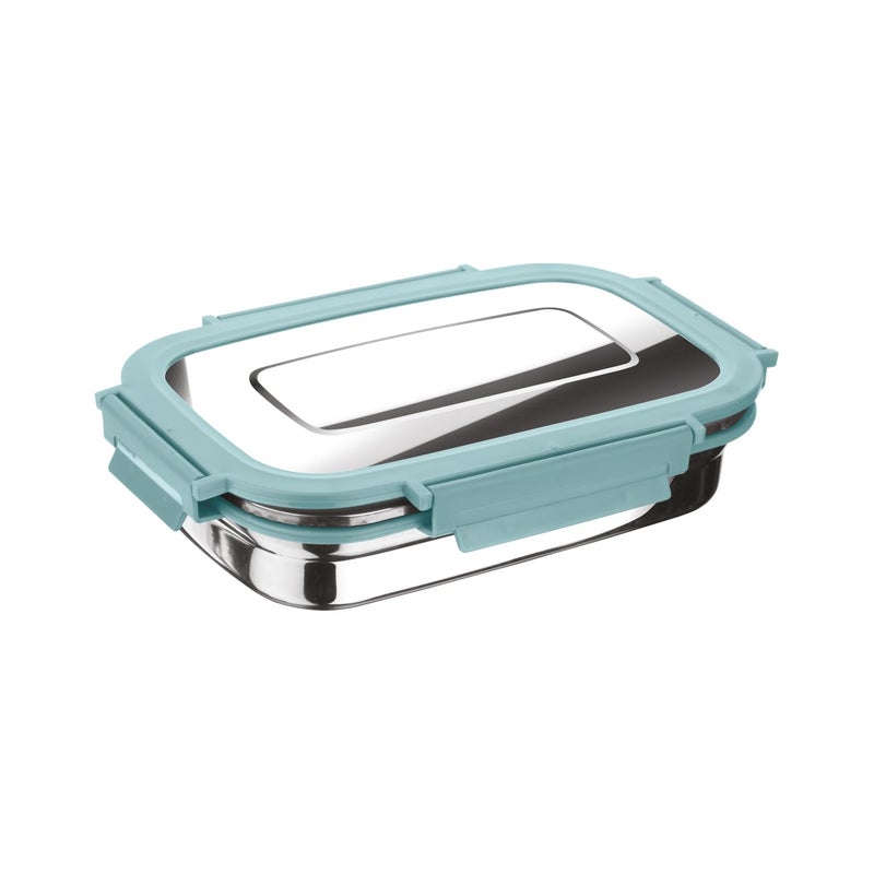 Joyo Stainless Steel Daily (Big) Tiffin Lunch Box Container 4 Side Clip Lock Lid for Office & School Use/Food Grade/Air Tight - Aqua Green,940 ml - Image 5