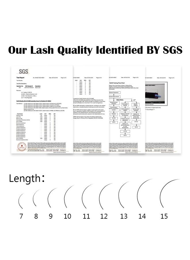 NAGARAKU تمديدات الرموش فردية 0.05 مم د كيرل 10 مم كلاسيكية مات سوداء ناعمة طبيعية احترافية 16 صفًا لوازم صالون التجميل
