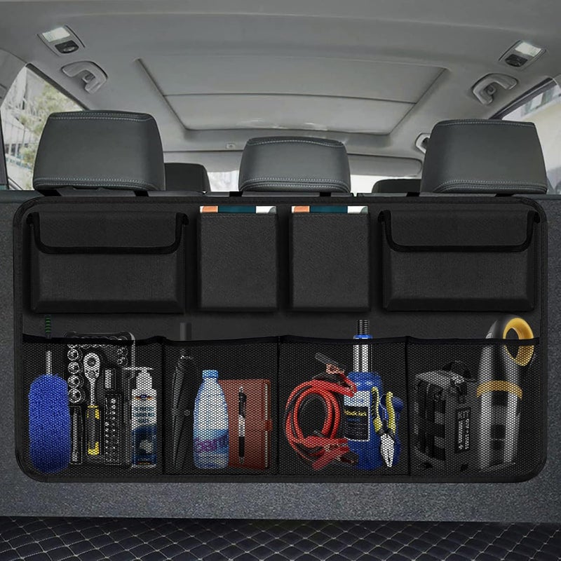 AOPHY Car Trunk Organizer, Large Capacity Car Organizers and Storage with 8 Pockets, Waterproof Backseat Hanging Organizer for SUV, Truck, MPV, Interior Accessories for Men and Women - Image 1