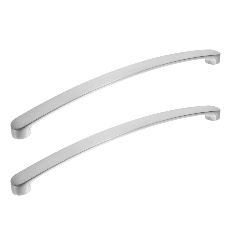 2Pcs Brushed Nickel Aluminum Cabinet Pull Handles 224mm Center To Center Kitchen Drawer Hardware - Image 2