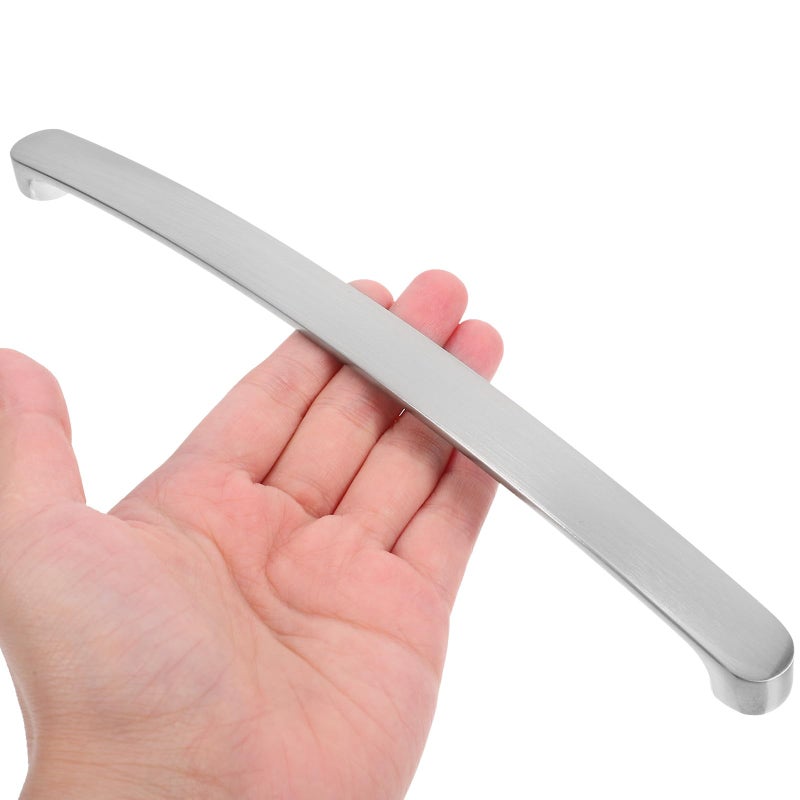 2Pcs Brushed Nickel Aluminum Cabinet Pull Handles 224mm Center To Center Kitchen Drawer Hardware - Image 5