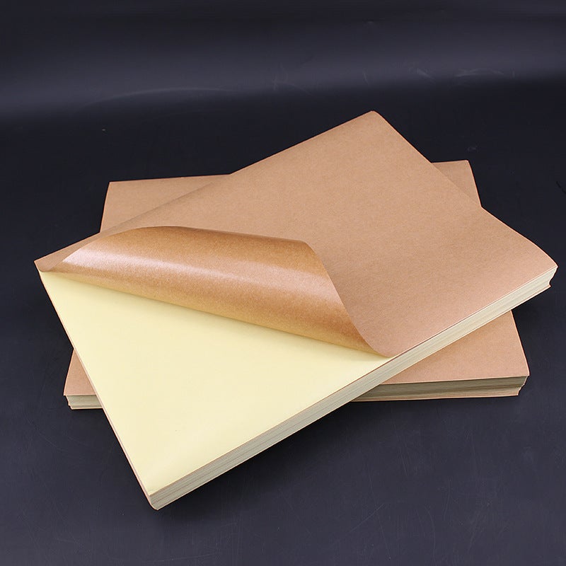 general A5 Kraft Paper Labels 100 Sheets Self-Adhesive Waterproof Laser Inkjet Print - Image 3