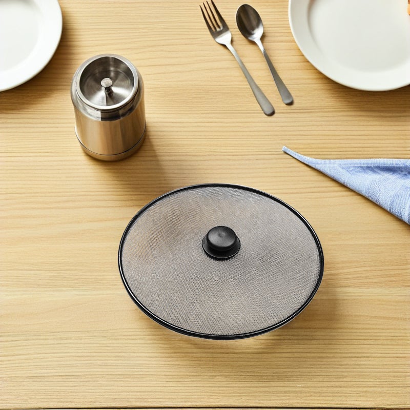 Stainless Steel Splatter Guard for Cooking Pan with Mesh Screen, Kitchen Essential - Image 5