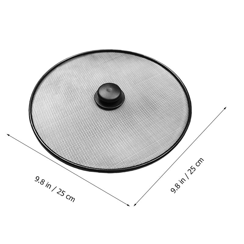 Stainless Steel Splatter Guard for Cooking Pan with Mesh Screen, Kitchen Essential - Image 2