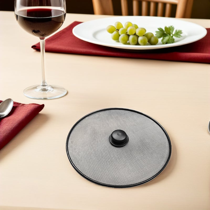 Stainless Steel Splatter Guard for Cooking Pan with Mesh Screen, Kitchen Essential - Image 3