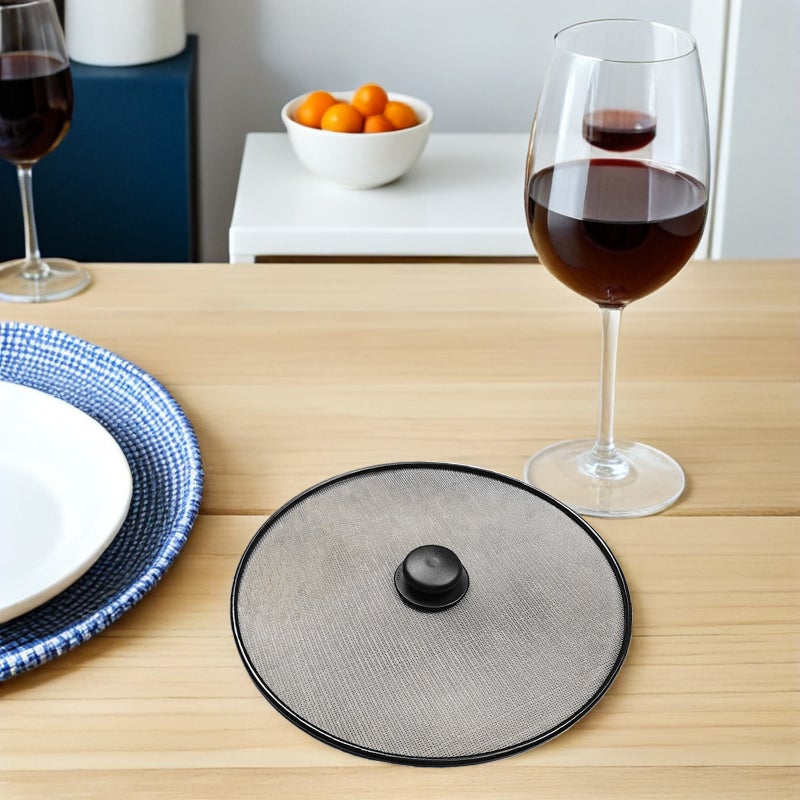 Stainless Steel Splatter Guard for Cooking Pan with Mesh Screen, Kitchen Essential - Image 4