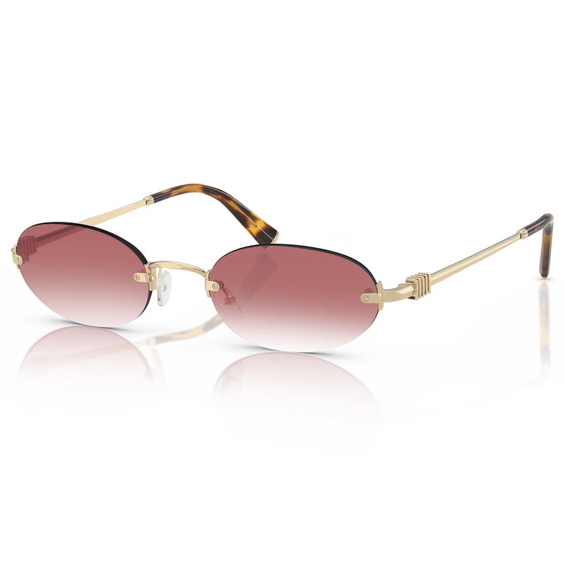 TYA Retro Small Oval Sunglasses for Women Men, 2026 Trendy Rimless Sun Glasses Fashion Narrow Shades Y2K Designer Sunnies - Image 1
