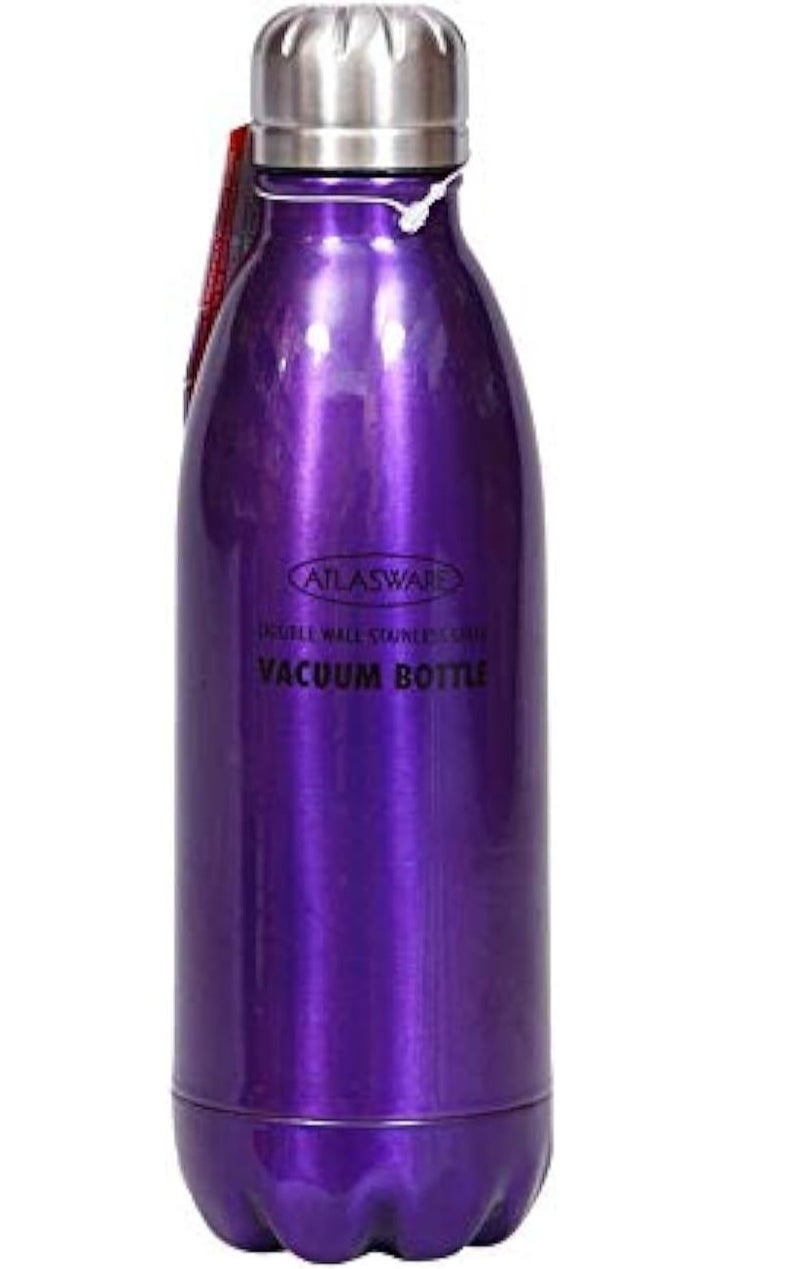 Atlasware Stainless Steel Vacuum Bottle -350ml Purple