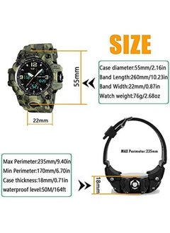 Men's Analog Sports Watch Military Watch Outdoor Led Stopwatch Digital Electronic Watches Large Dual Display Waterproof Tactical Army Watches For Men - pzsku/ZCF8A0A9A6F4F8FDCA285Z/45/_/1719812126/cdbad1d9-231e-4eae-ace7-fd46c9e3ff01