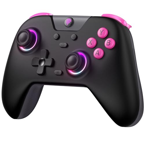 EasySMX X05 2.4g Wireless Gaming Controller for PC/Steam/iPhone/Android/Switch - Bluetooth Controller Gamepad with Hall Effect, RGB Lights and Turbo, Anti-Drift Controller - Image 1