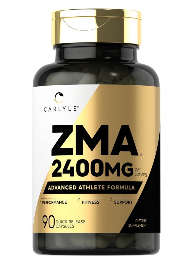 CARLYLE Carlyle ZMA Supplement for Men & Women 2400mg | 90 Count | Non-GMO, Gluten Free Formula  - Image 1