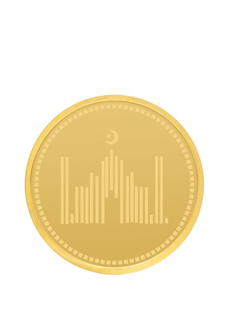 RG REFINERY Rafmoh Bullion 4 Gram 24k Gold Coin with Mosque Design - 4 Grams Gold Coin 24KT 999.9 Purity - Image 2