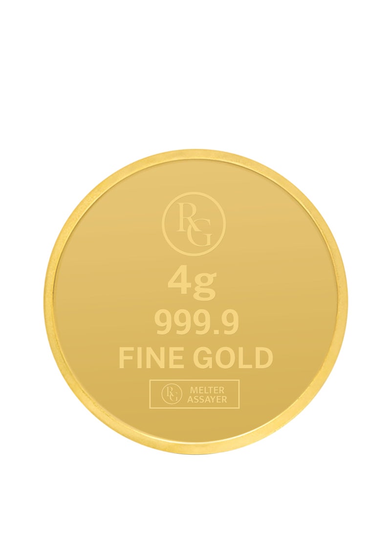 RG REFINERY Rafmoh Bullion 4 Gram 24k Gold Coin with Mosque Design - 4 Grams Gold Coin 24KT 999.9 Purity - Image 3