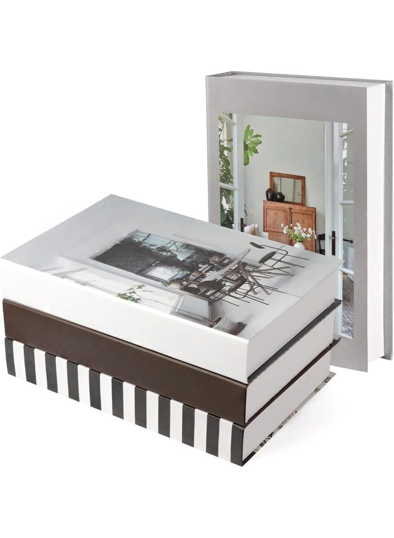 4 PCS Faux Books for Decoration, Modern Fashion Decorative Books Set for Hardcover Home Decor, Fake Book Stacks Display for Bookshelf Living Room Decor  - Image 3